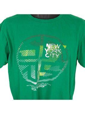 New York City T Shirt Mens Size Large Green NYC Soul Star